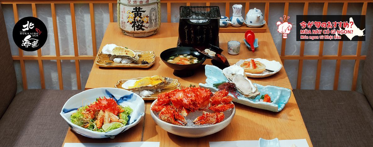 <span>Check-in in red leaves autumn with Hanasaki crab at Sushi Hokkaido Sachi</span>