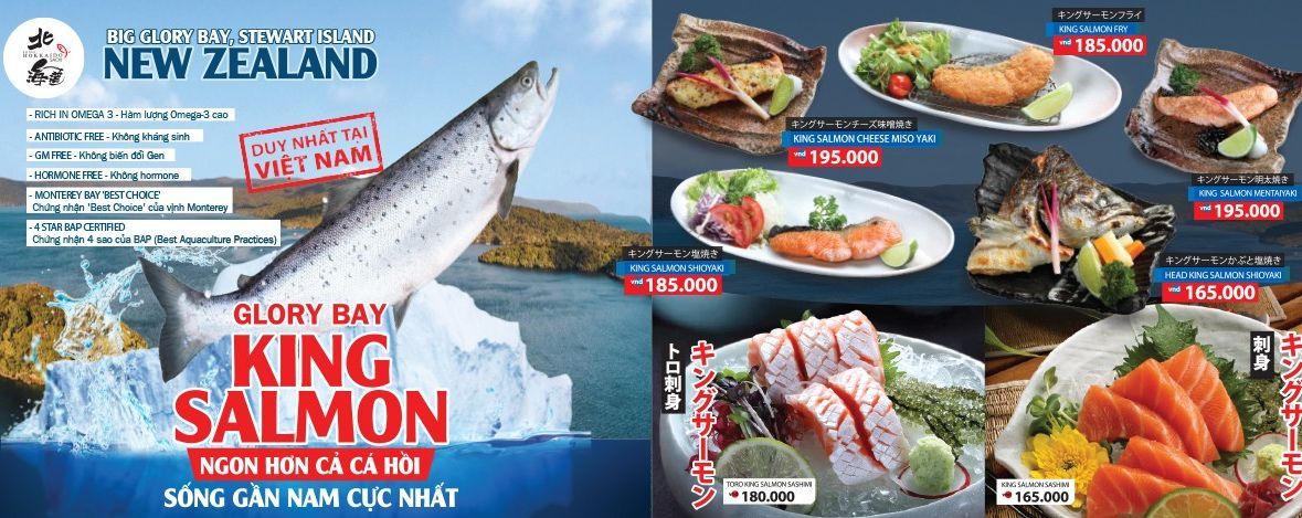 Sushi Hokkaido Sachi is the first restaurant to import “King Salmon” from New Zealand.